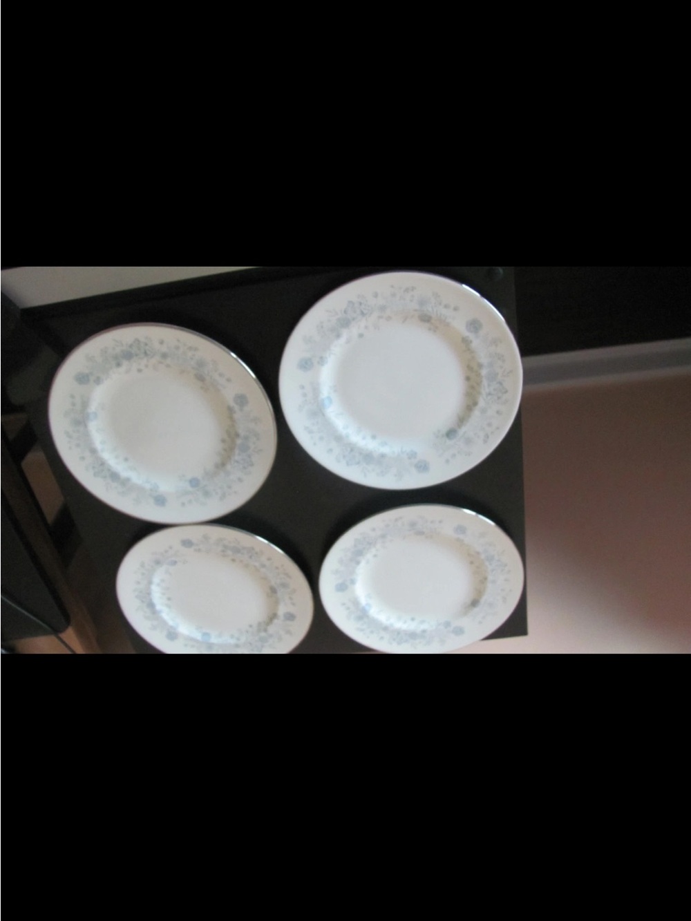 Wedgwood belle fleur salad plates -4 vintage 8 “